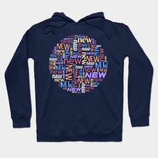 Word collage: NEW (multiple colors) Hoodie